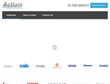 Tablet Screenshot of actiumtechnologies.co.uk